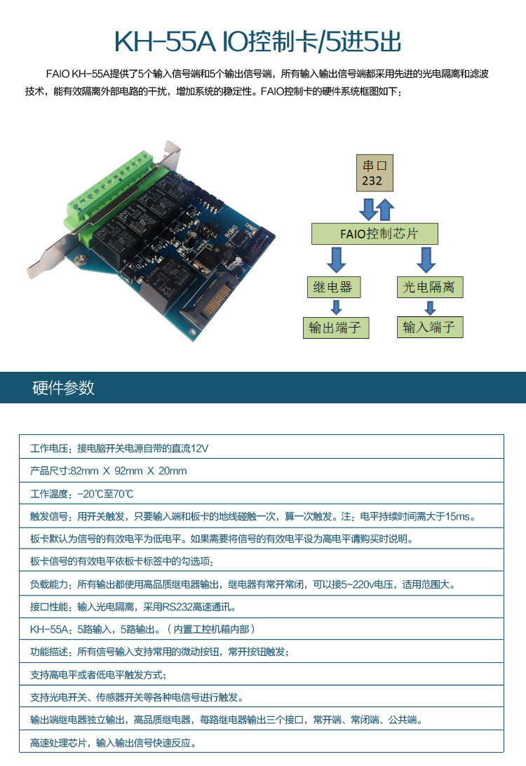 IO控制卡KH-55A